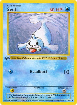 Image of Seel 041/102  - 1st Edition Base Set Shadowless - Uncommon