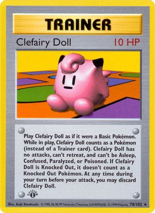 Image of Clefairy Doll 070  - 1st Edition Base Set Shadowless - Rare