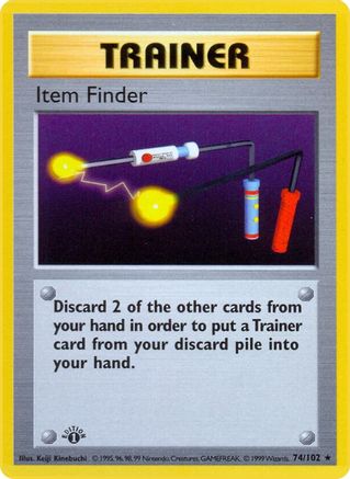 Image of Item Finder 074/102  - Unlimited Base Set Shadowless - Rare