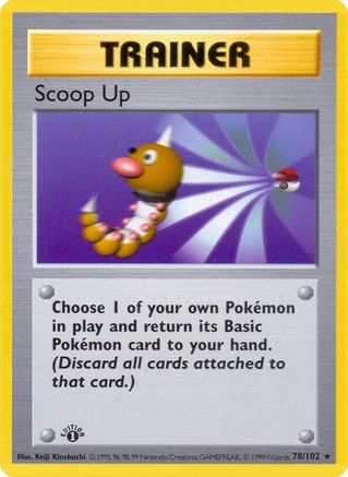 Image of Scoop Up 078/102  - 1st Edition Base Set Shadowless - Rare