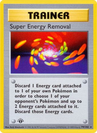 Image of Super Energy Removal 079/102  - Unlimited Base Set Shadowless - Rare