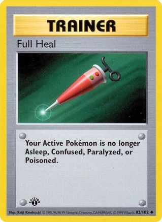 Image of Full Heal 082/102  - 1st Edition Base Set Shadowless - Uncommon