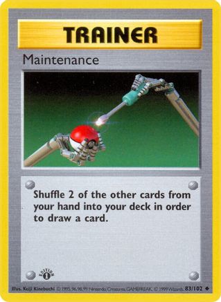 Image of Maintenance 083/102  - Unlimited Base Set Shadowless - Uncommon