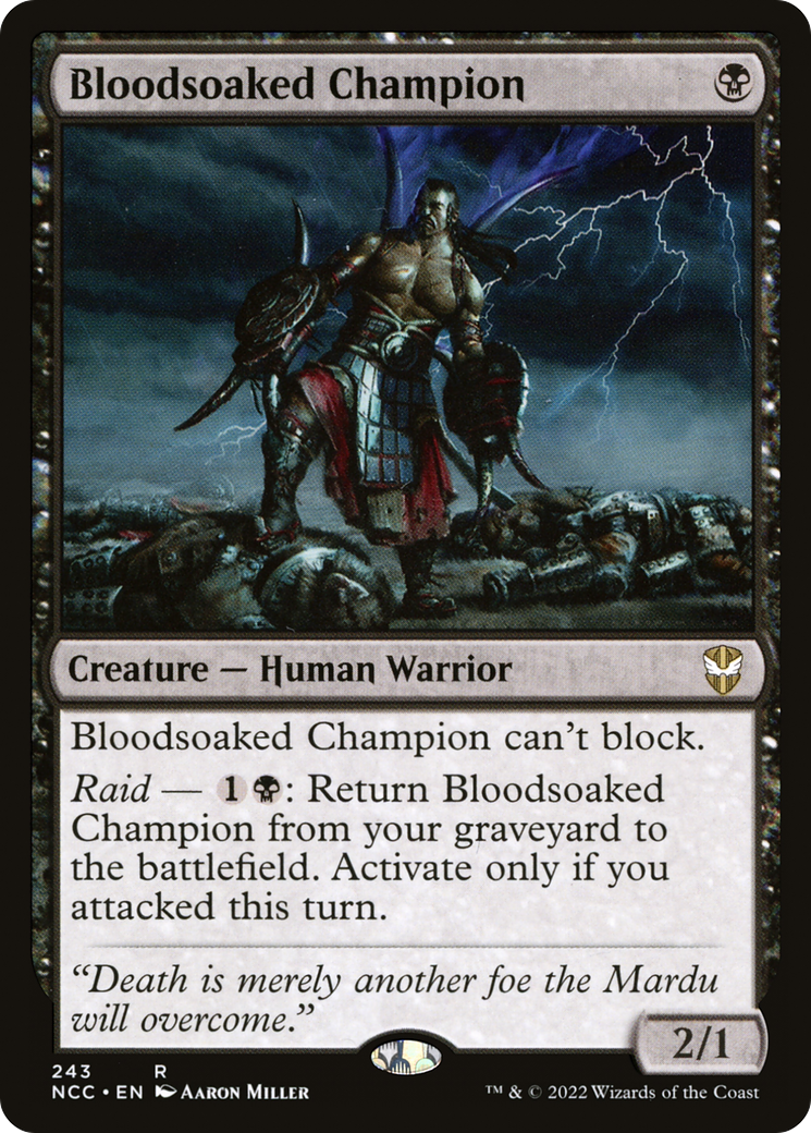 Image of Bloodsoaked Champion (NCC-243) - New Capenna Commander