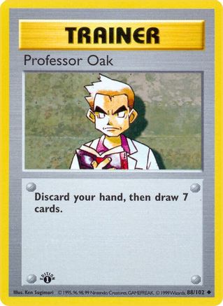 Image of Professor Oak 088/102  - Unlimited Base Set Shadowless - Uncommon