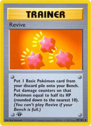 Image of Revive 089/102  - 1st Edition Base Set Shadowless - Uncommon