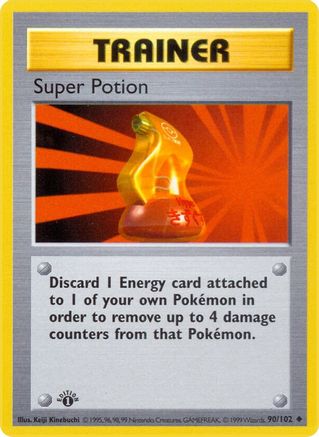Image of Super Potion 090/102  - Unlimited Base Set Shadowless - Uncommon