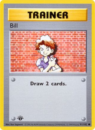Image of Bill 091/102  - 1st Edition Base Set Shadowless - Common