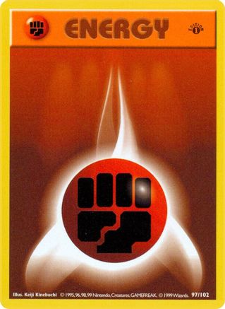 Image of Fighting Energy 097/102  - 1st Edition Base Set Shadowless - Common