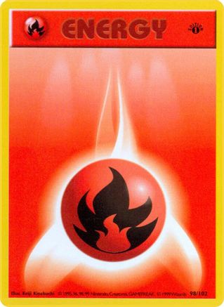Image of Fire Energy 098/102  - 1st Edition Base Set Shadowless - Common
