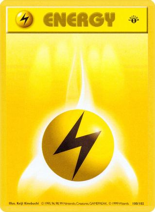 Image of Lightning Energy 100/102  - Unlimited Base Set Shadowless - Common