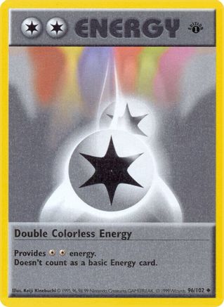 Image of Double Colorless Energy 096/102  - 1st Edition Base Set Shadowless - Uncommon