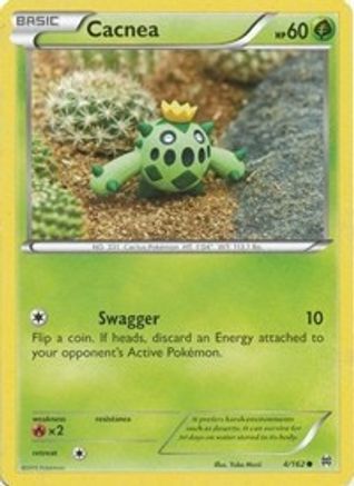 Image of Cacnea 004/162  - Reverse Holofoil XY  BREAKthrough - Common