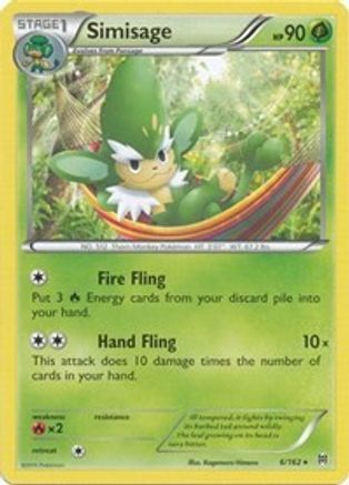 Image of Simisage 006  XY  BREAKthrough - Rare