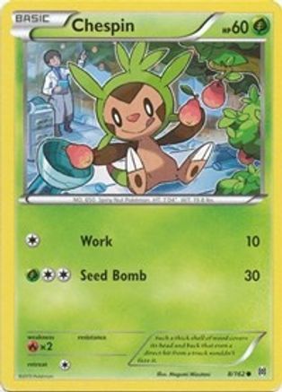 Image of Chespin (8) 008/162  XY  BREAKthrough - Common