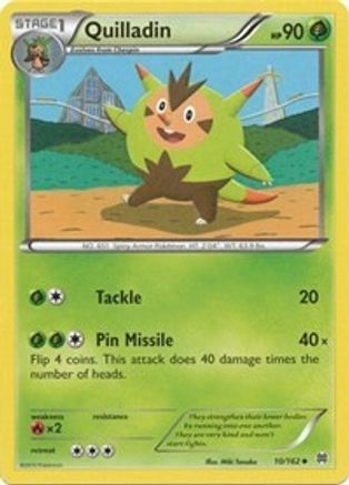 Image of Quilladin 010/162  - Reverse Holofoil XY  BREAKthrough - Uncommon