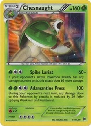 Image of Chesnaught 011/162  - Holofoil XY  BREAKthrough - Holo Rare