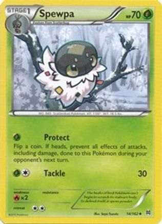 Image of Spewpa 014/162  - Reverse Holofoil XY  BREAKthrough - Uncommon