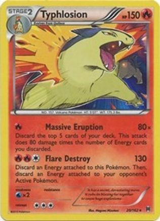 Image of Typhlosion 020/162  - Holofoil XY  BREAKthrough - Holo Rare