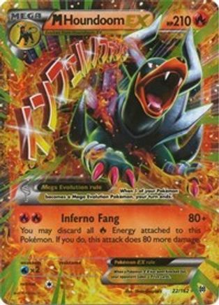 Image of M Houndoom EX 022/162  - Holofoil XY  BREAKthrough - Ultra Rare