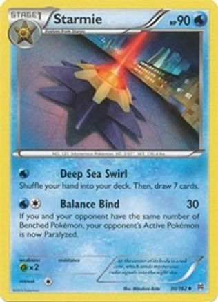 Image of Starmie 030/162  XY  BREAKthrough - Uncommon
