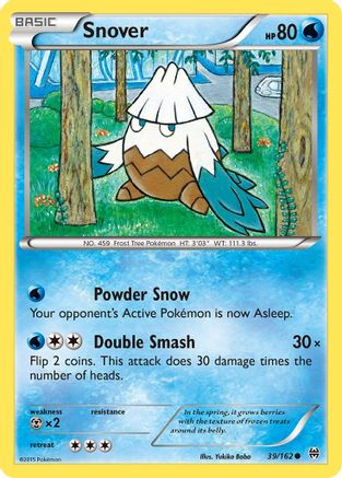 Image of Snover 039  - Reverse Holofoil XY  BREAKthrough - Common