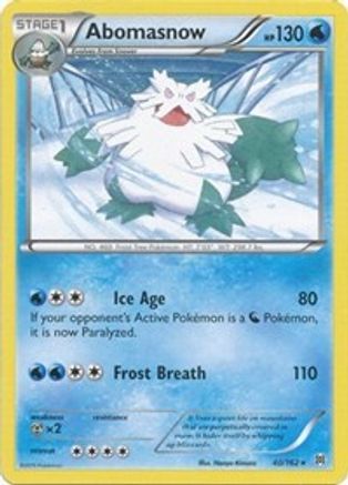Image of Abomasnow 040  XY  BREAKthrough - Rare