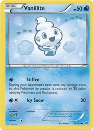 Image of Vanillite 043  - Reverse Holofoil XY  BREAKthrough - Common