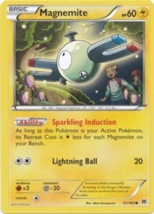 Image of Magnemite (51) 051/162  - Reverse Holofoil XY  BREAKthrough - Common