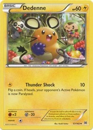 Image of Dedenne 057/162  - Reverse Holofoil XY  BREAKthrough - Uncommon