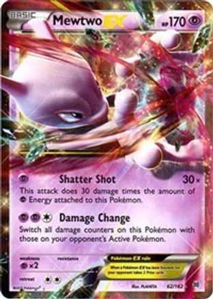Image of Mewtwo EX (62) 062/162  - Holofoil XY  BREAKthrough - Ultra Rare