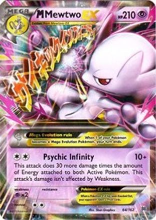 Image of M Mewtwo EX (64) 064/162  - Holofoil XY  BREAKthrough - Ultra Rare