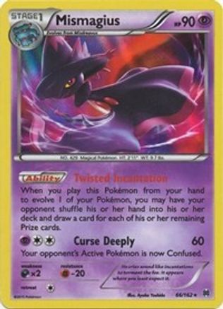 Image of Mismagius 066/162  - Reverse Holofoil XY  BREAKthrough - Holo Rare