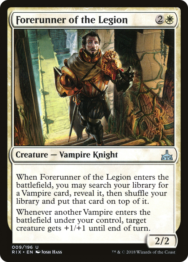 Image of Forerunner of the Legion (RIX-009) - Rivals of Ixalan Foil