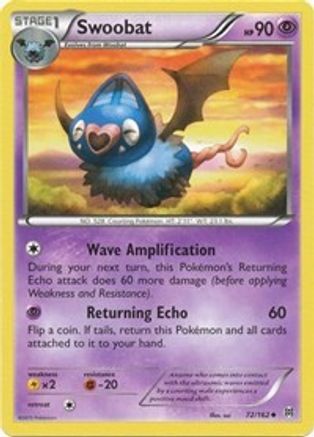 Image of Swoobat 072  XY  BREAKthrough - Uncommon