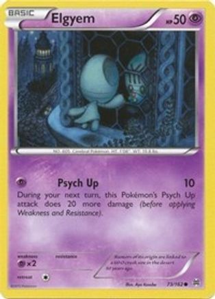 Image of Elgyem 073/162  - Reverse Holofoil XY  BREAKthrough - Common