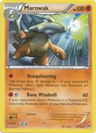 Image of Marowak 078  - Reverse Holofoil XY  BREAKthrough - Rare