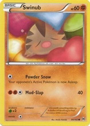 Image of Swinub 080/162  - Reverse Holofoil XY  BREAKthrough - Common