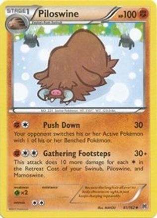 Image of Piloswine 081  XY  BREAKthrough - Uncommon