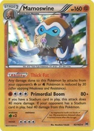 Image of Mamoswine 082/162  - Holofoil XY  BREAKthrough - Holo Rare