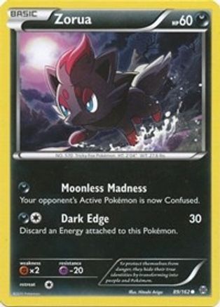 Image of Zorua (89) 089/162  - Reverse Holofoil XY  BREAKthrough - Common