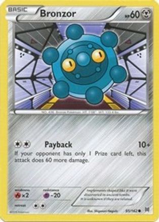 Image of Bronzor 095  - Reverse Holofoil XY  BREAKthrough - Common