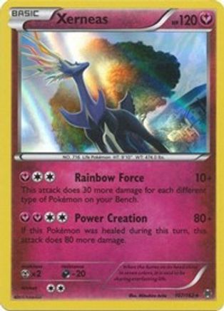 Image of Xerneas 107/162  - Reverse Holofoil XY  BREAKthrough - Holo Rare