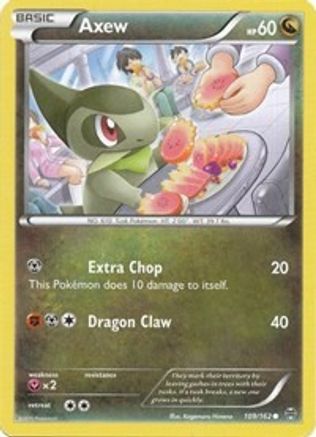 Image of Axew (109) 109/162  - Reverse Holofoil XY  BREAKthrough - Common