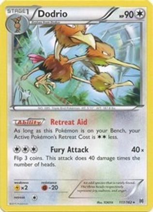 Image of Dodrio 117/162  - Reverse Holofoil XY  BREAKthrough - Rare