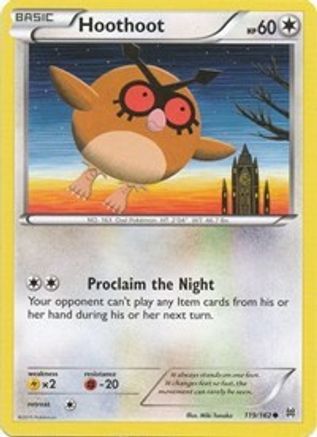 Image of Hoothoot 119/162  XY  BREAKthrough - Common