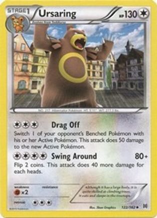 Image of Ursaring 122  - Reverse Holofoil XY  BREAKthrough - Uncommon