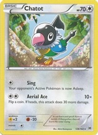 Image of Chatot 128  - Reverse Holofoil XY  BREAKthrough - Rare