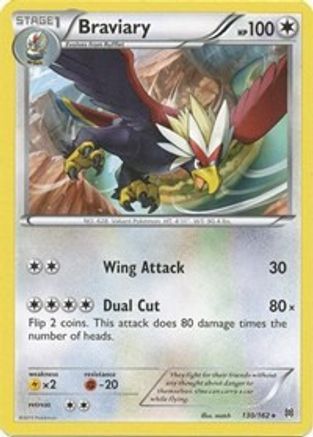 Image of Braviary 130  - Reverse Holofoil XY  BREAKthrough - Rare
