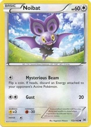 Image of Noibat (132) 132/162  - Reverse Holofoil XY  BREAKthrough - Common
